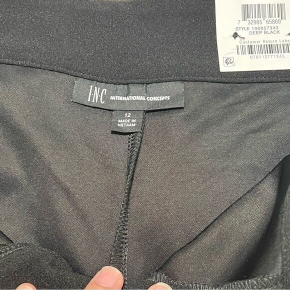 INC• Womens Belted Mid-Rise Wide Leg Pants - Picture 10 of 11